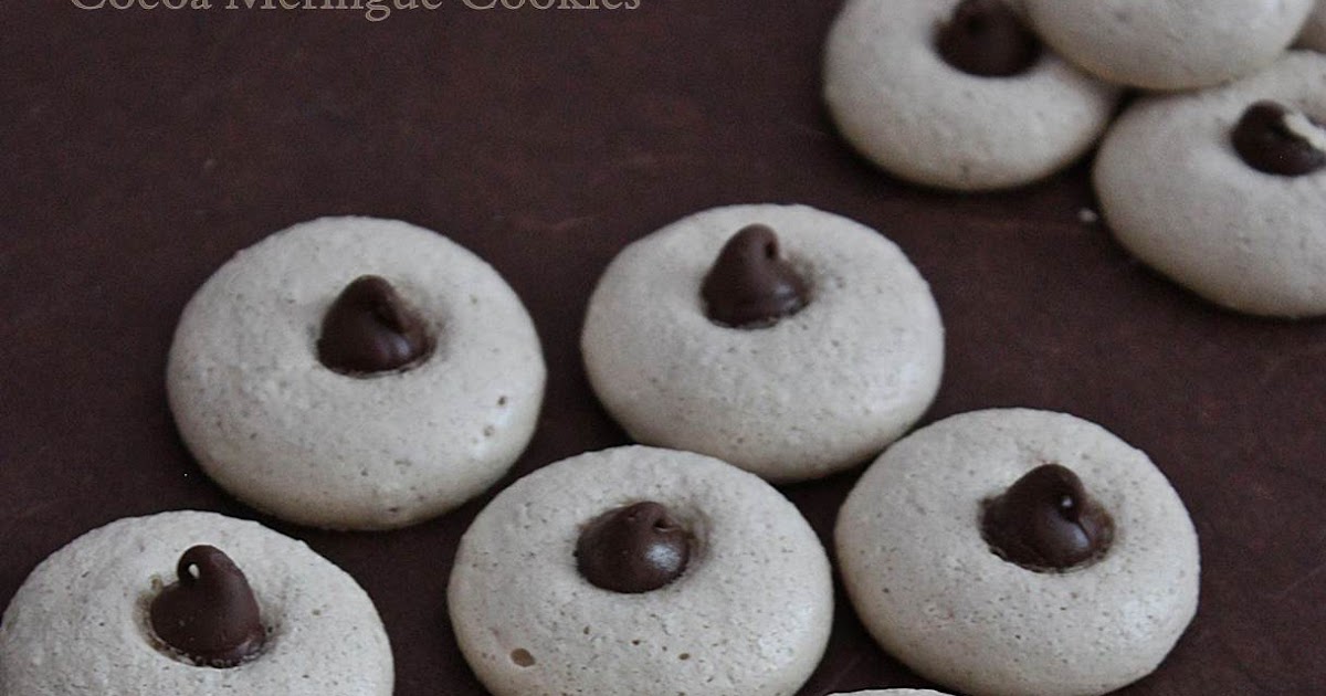 Cocoa Meringue Cookies Egg Whites Cookies