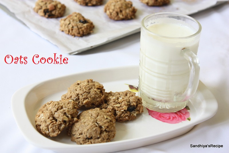 Sandhiya's Cookbook Oatmeal Cookie Oats Cookie without egg