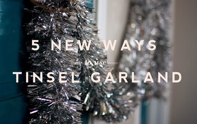 Five New Ways To Use Tinsel Garland Aunt Peaches