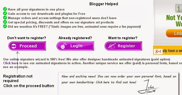 Create a Online Signature(Digital Signature) for your blog/website post. 
