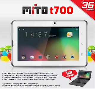 Spesifikasi dan Harga Tablet Mito T700 Terbaru 2013