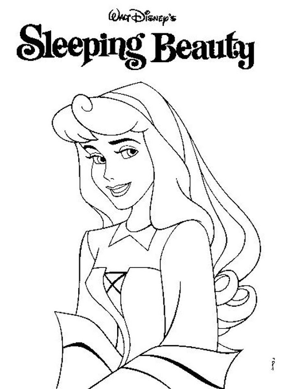 Sleeping Beauty Coloring Pages title=