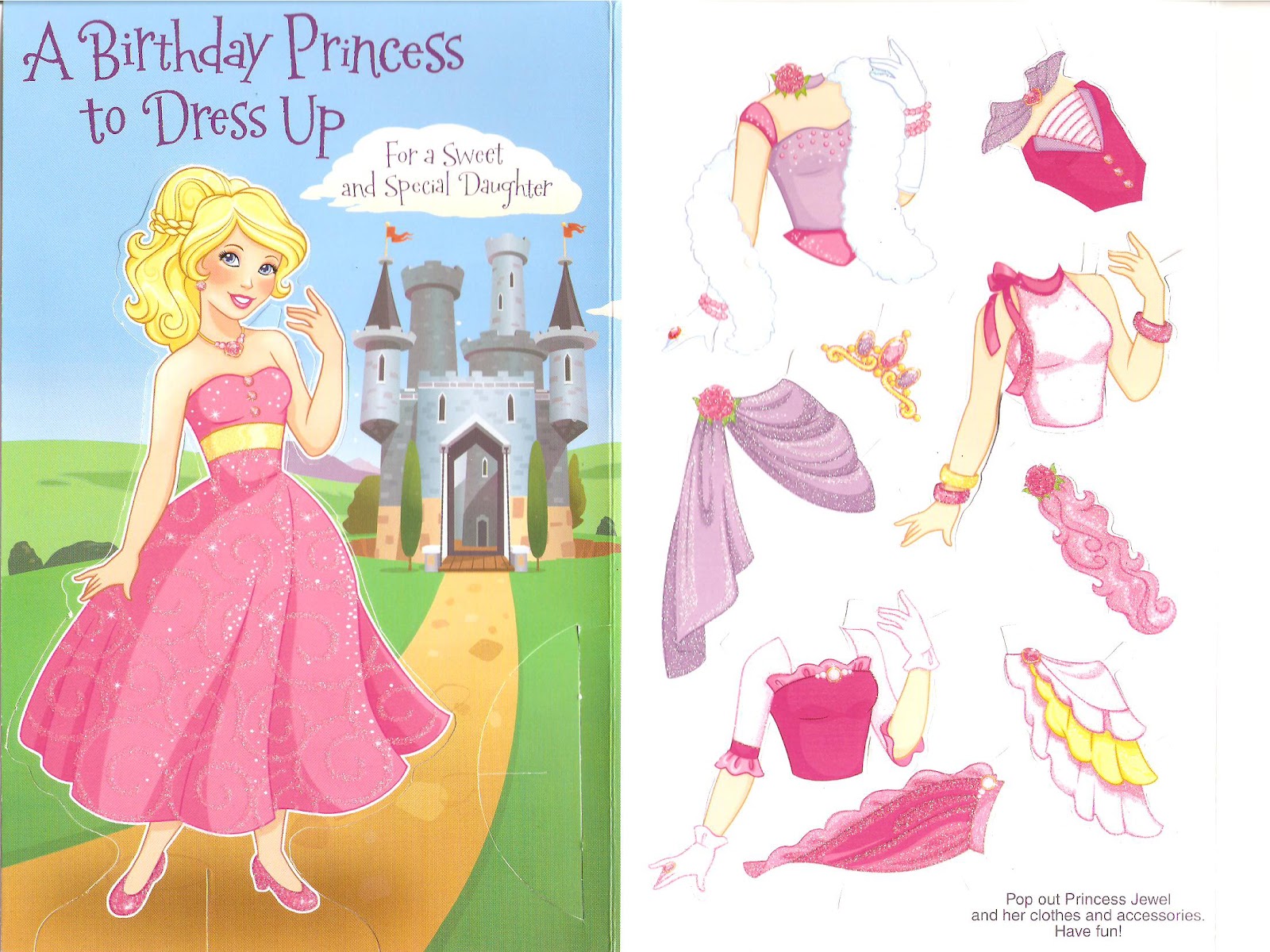 Miss Missy Paper Dolls Princess card paper doll
