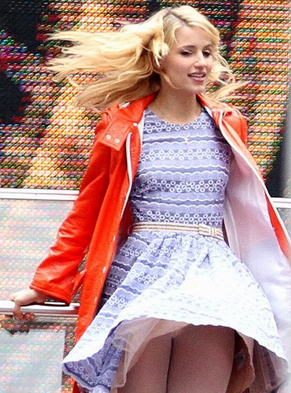 Dianna Agron Upskirt - celeb upskirts