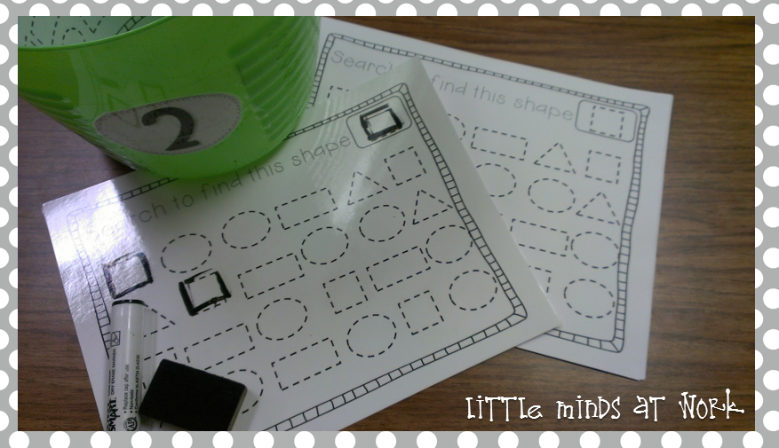 Math Centers {freebies} - Little Minds at Work