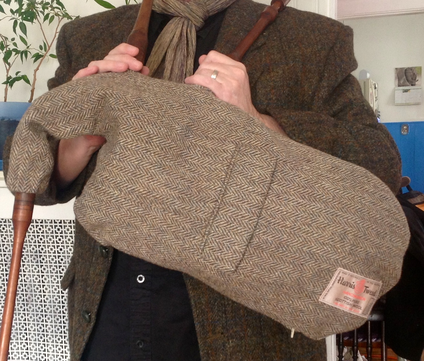 The Big Cloth and Me Harris Tweed Bagpipe Covers