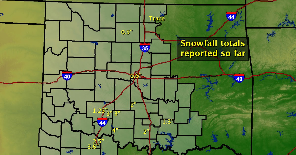 CapitalClimate Oklahoma City Christmas Snowfall 2nd Highest on Record