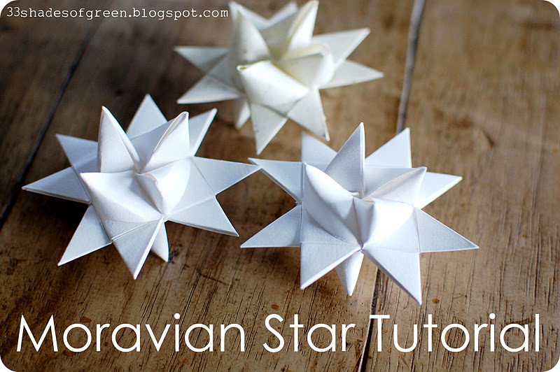 DIY Folded Paper Star Gift Toppers