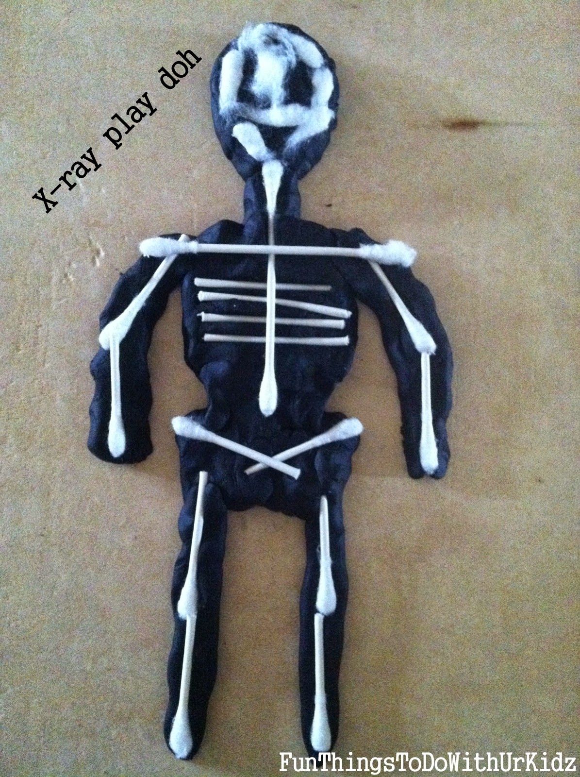 play doh skeleton