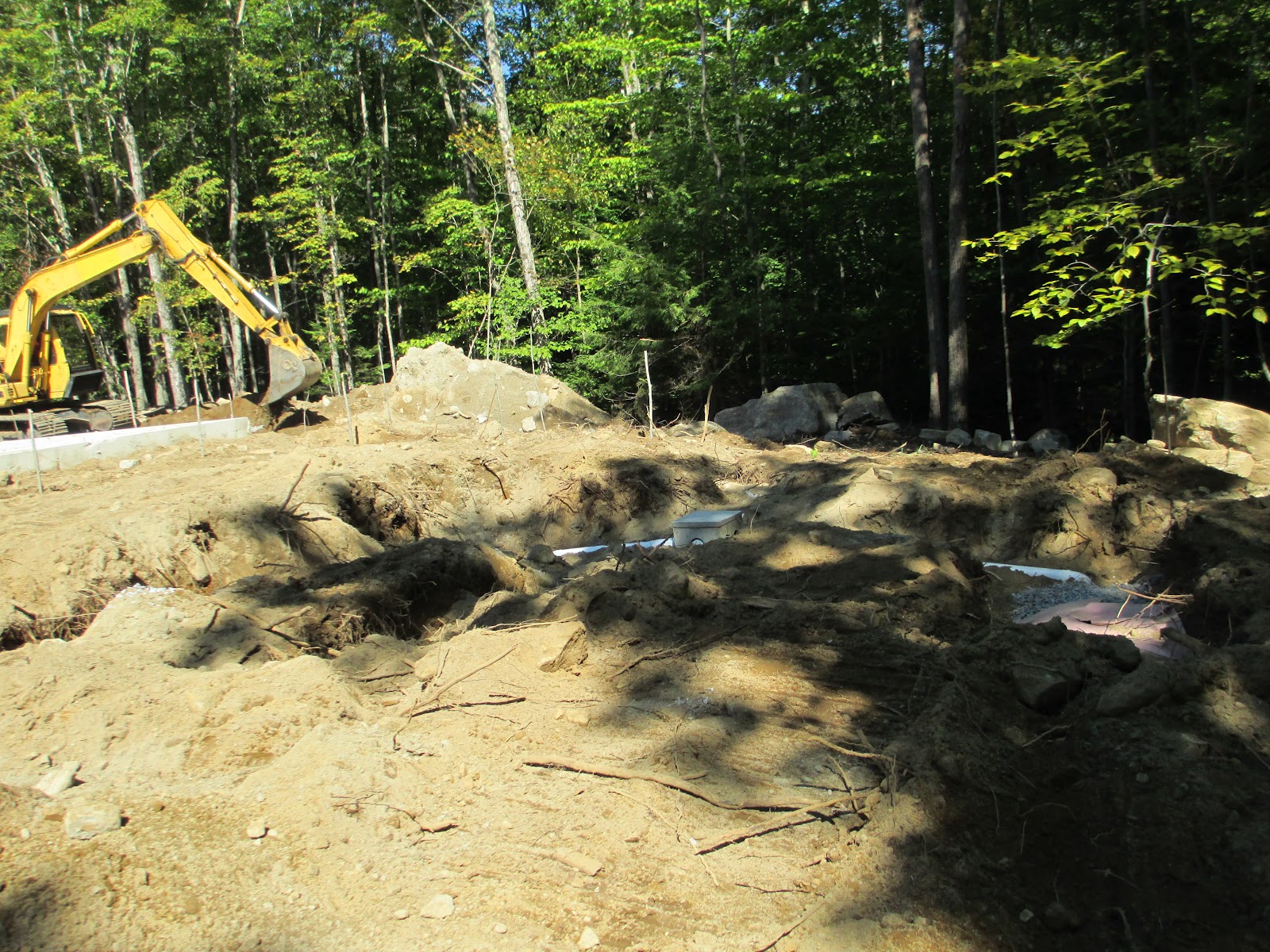 Beech House Distribution box and leach field