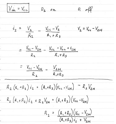 Nodal analysis of an LED circuit