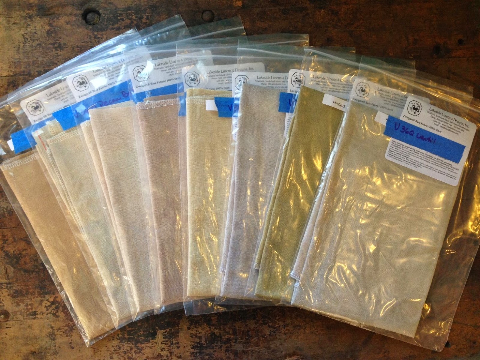 Scattered Seed Samplers Lovely Lakeside Linen