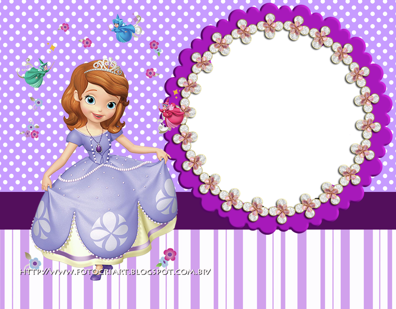 Fotocriart: Molduras da princesinha Sofia | Princesa sofia, Festa