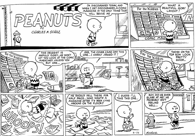 Peanuts+Comic+Book+Store+June+22+1952+wh