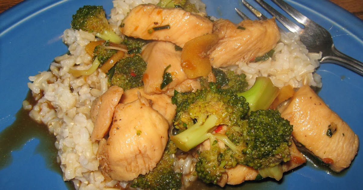 Working Through Naptime Ginger Chicken with Broccoli