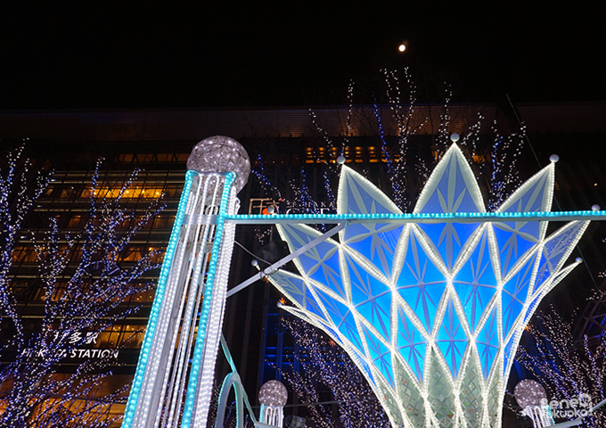 Illuminations de Noël, Hakata station, Fukuoka