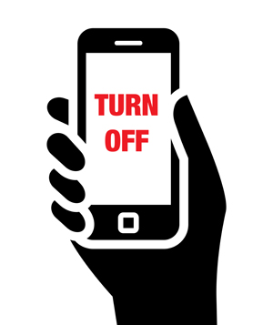 turning off phone