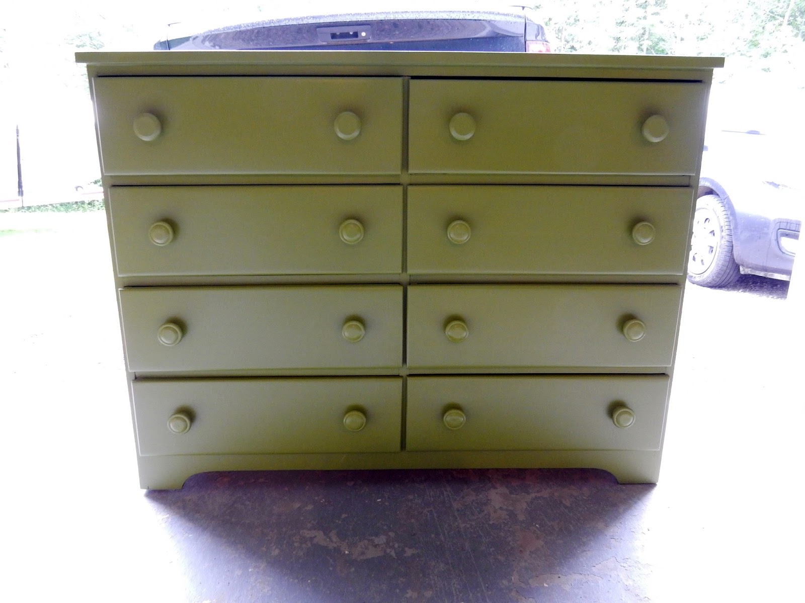 Yellow Cottage Furniture 8 Drawer Dresser Refinish