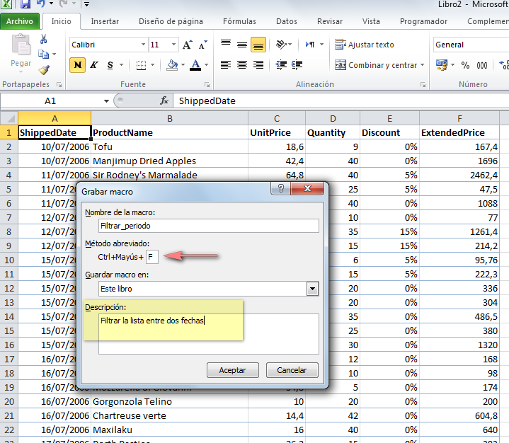 Autofiltro de fechas con macros JLD Excel en Castellano Usar