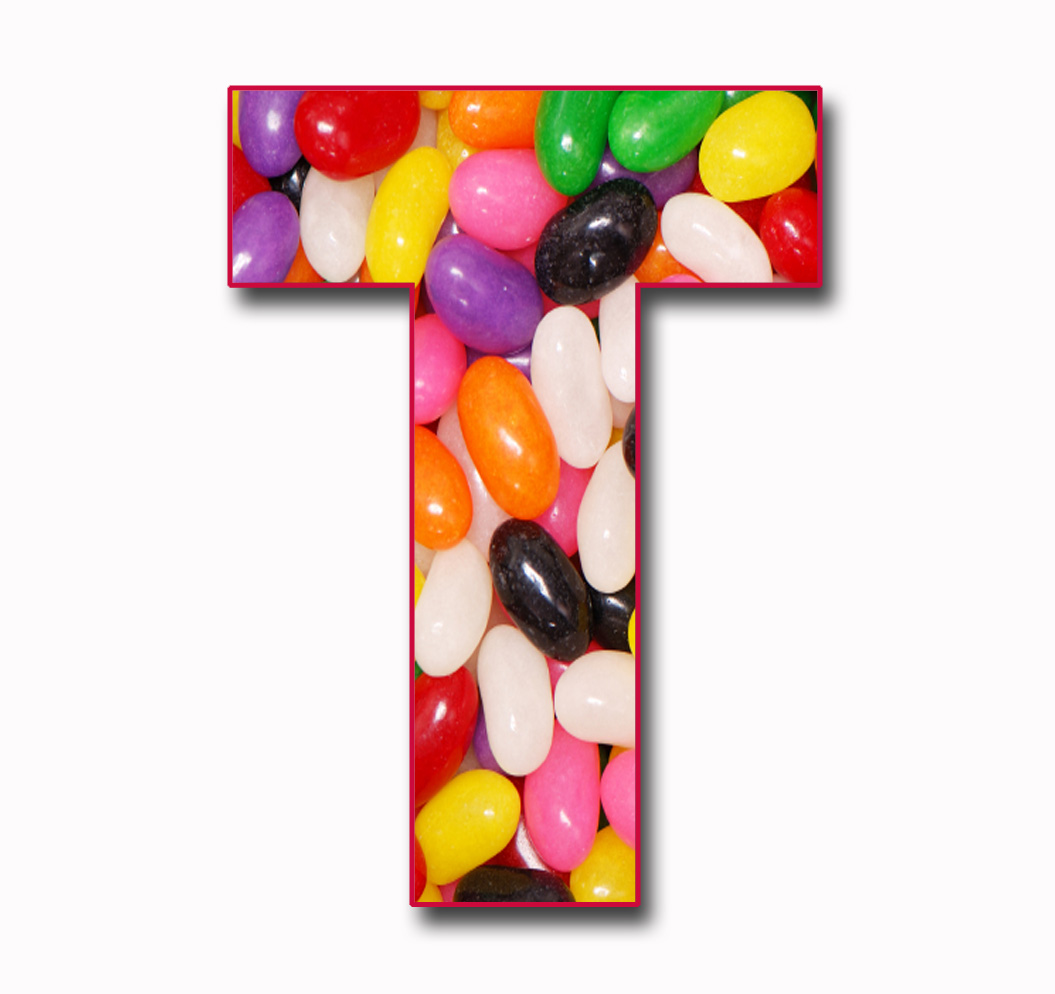 Scrapbook Alphabet "Jelly Beans" JPG Free Scrapbook Alphabet Letters