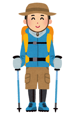 登山家のイラスト（男性）