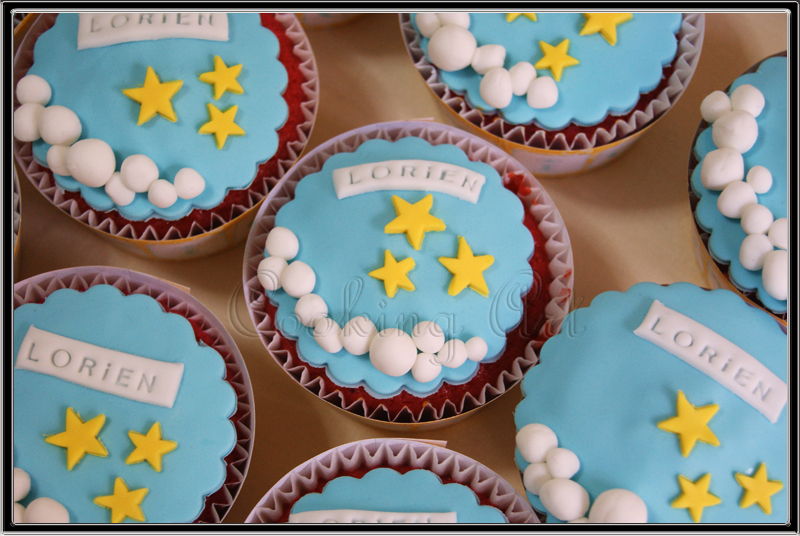 CUPCAKES NUBES Y ESTRELLITAS Tartas Fondant Zaragoza Cooking Art