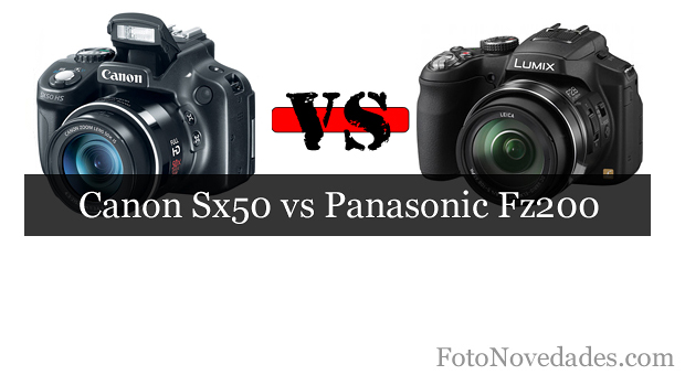 Canon PowerShot SX50 HS, Panasonic Lumix DMC-FZ200, comparación