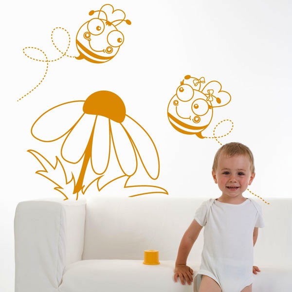 Vinilos florales infantiles Vinilos florales infantiles