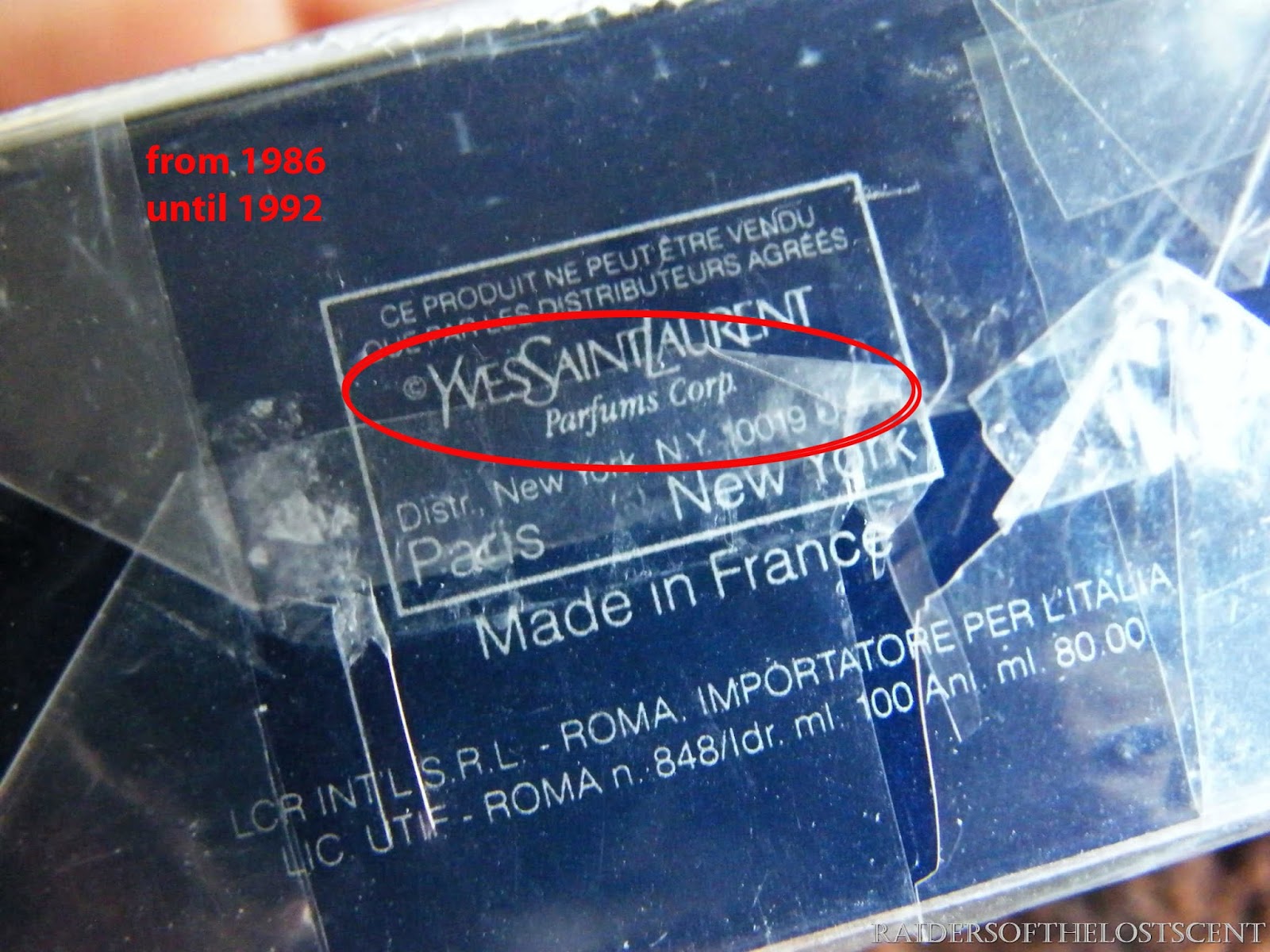 Yves Saint Laurent batch code decoder, check cosmetics production date