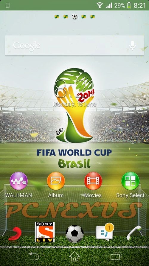 xperia fifa theme