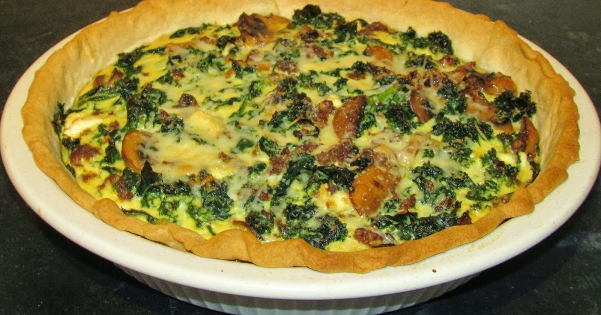 Cooking With Carlee Sausage, Kale and Mushroom Quiche