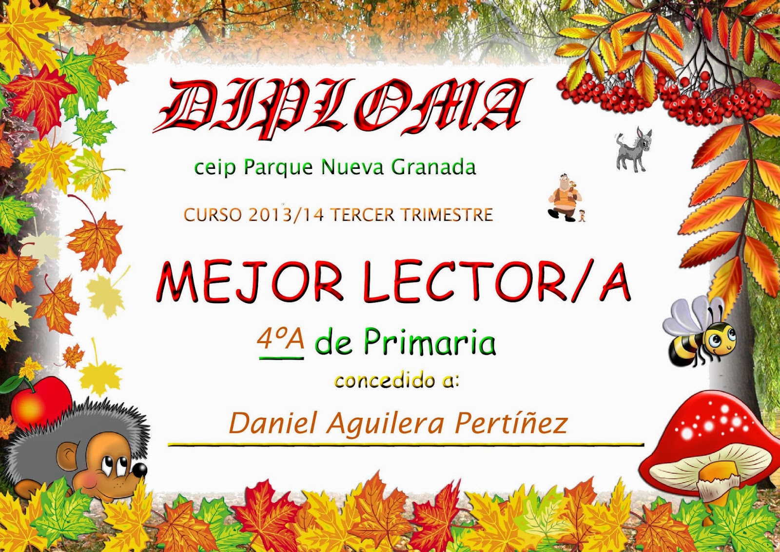 diplomas para niños