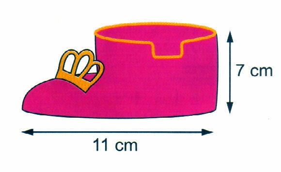 medidas de los zapatitos princesa tejidos a crochet