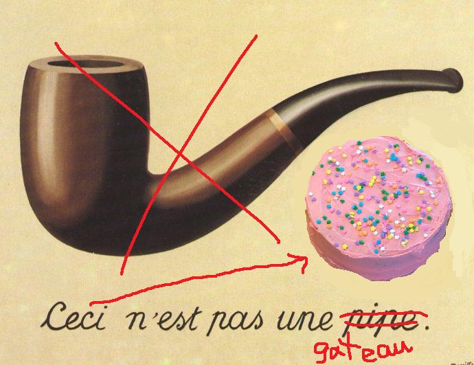 Mozart and Chocolate Ceci n�est pas une pipe; c�est un gateau
