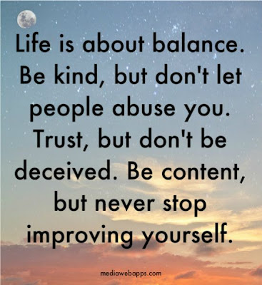 Inspirational Picture Quotes...: Life is about balance.