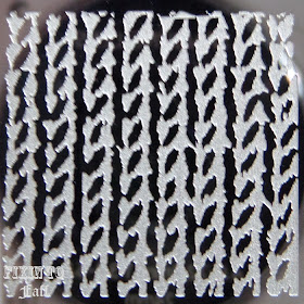 Knit pattern full nail image on VL004.