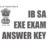 IB SA Answer Key 2014 ib security assistant executive sheet