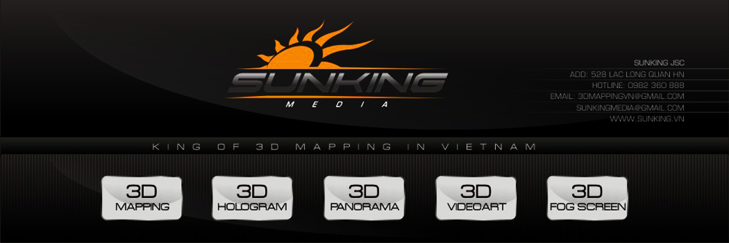 Sunking.vn - 3d mapping building projector