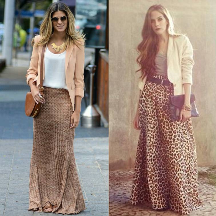 saia longa com cinto grosso