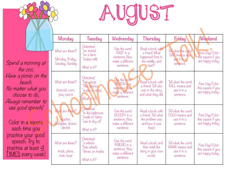 Calendar Homework