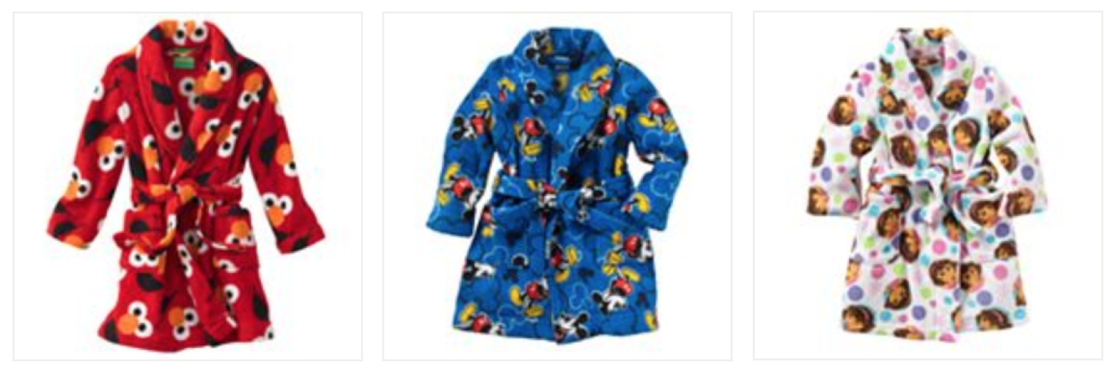 Kohls.com: Toddler Character Fleece Robes = $11.99 + FREE Shipping