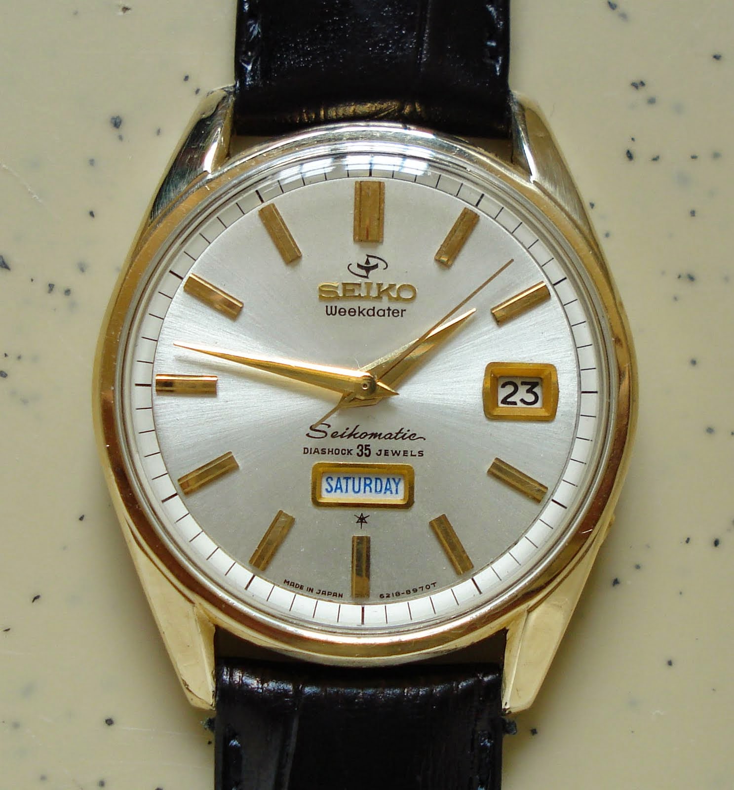 Bruno & Hancock Vintage Seiko Weekdater Automatic 62188970 Watch