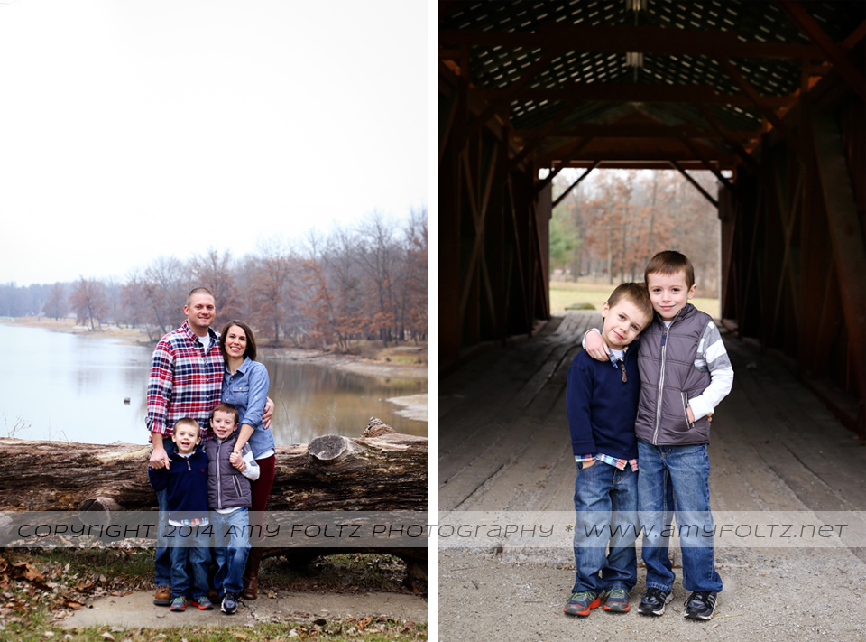 family photo session at Fowler Park in Terre Haute