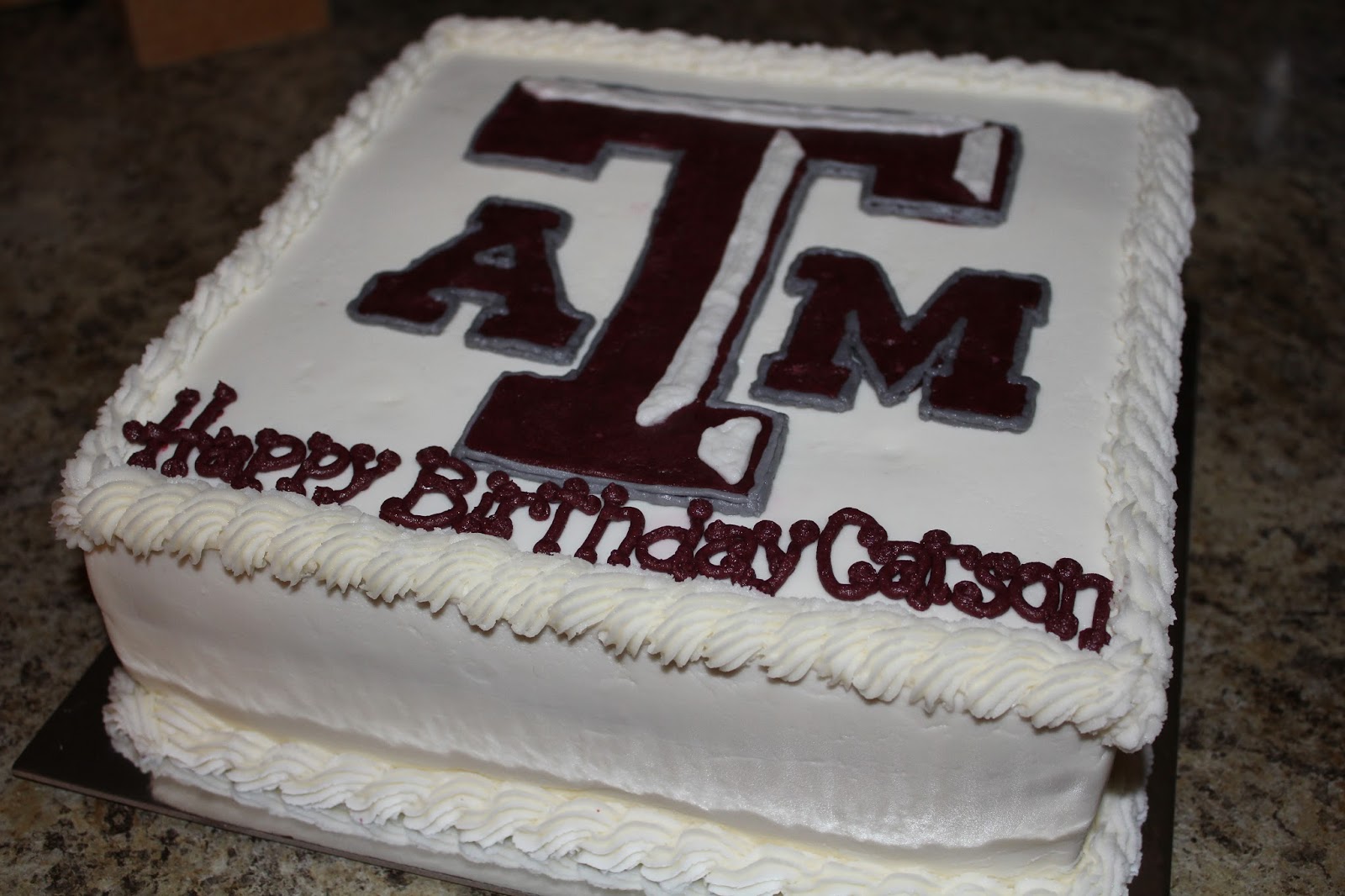 A Blissful Bash: Texas A&M birthday cake....yes!