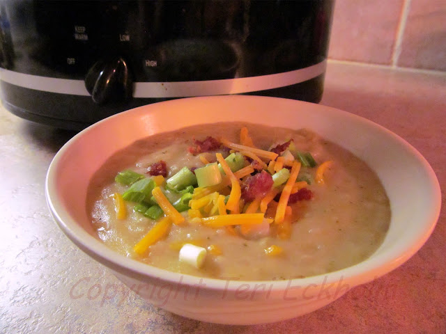 Cheesy Potato Crockpot Soup by Teri Eckholm REALTOR
