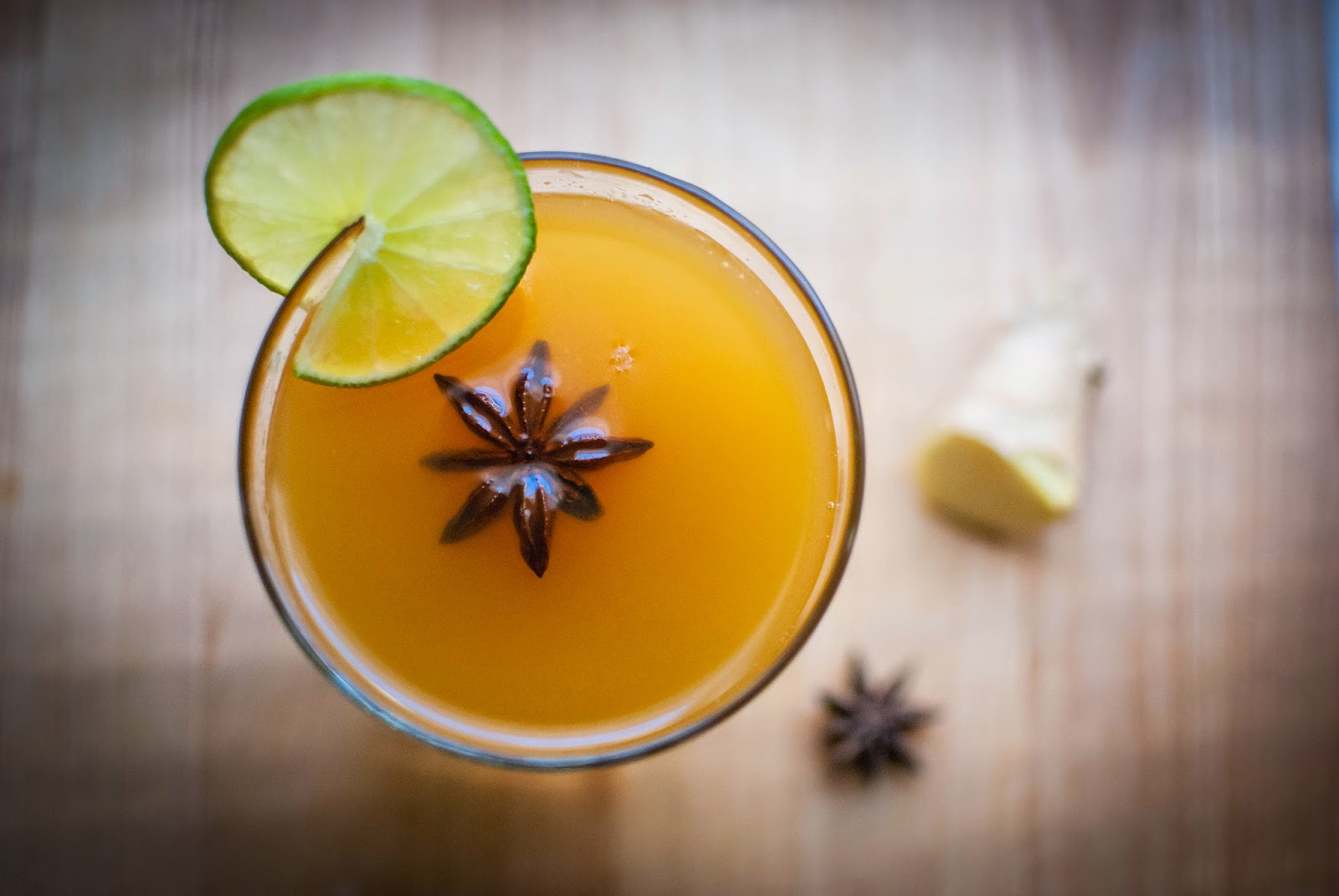 Food Mischief Anise & Ginger Infused Plum Green Tea Mocktail