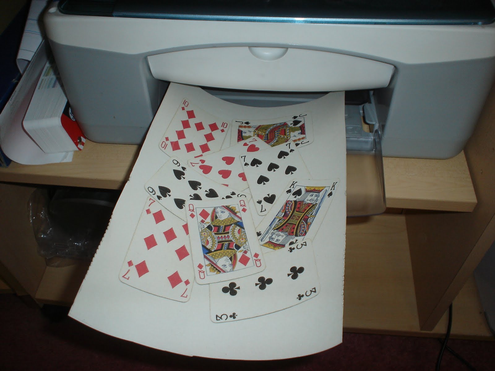 Smithy's Painted Furniture "card" table......