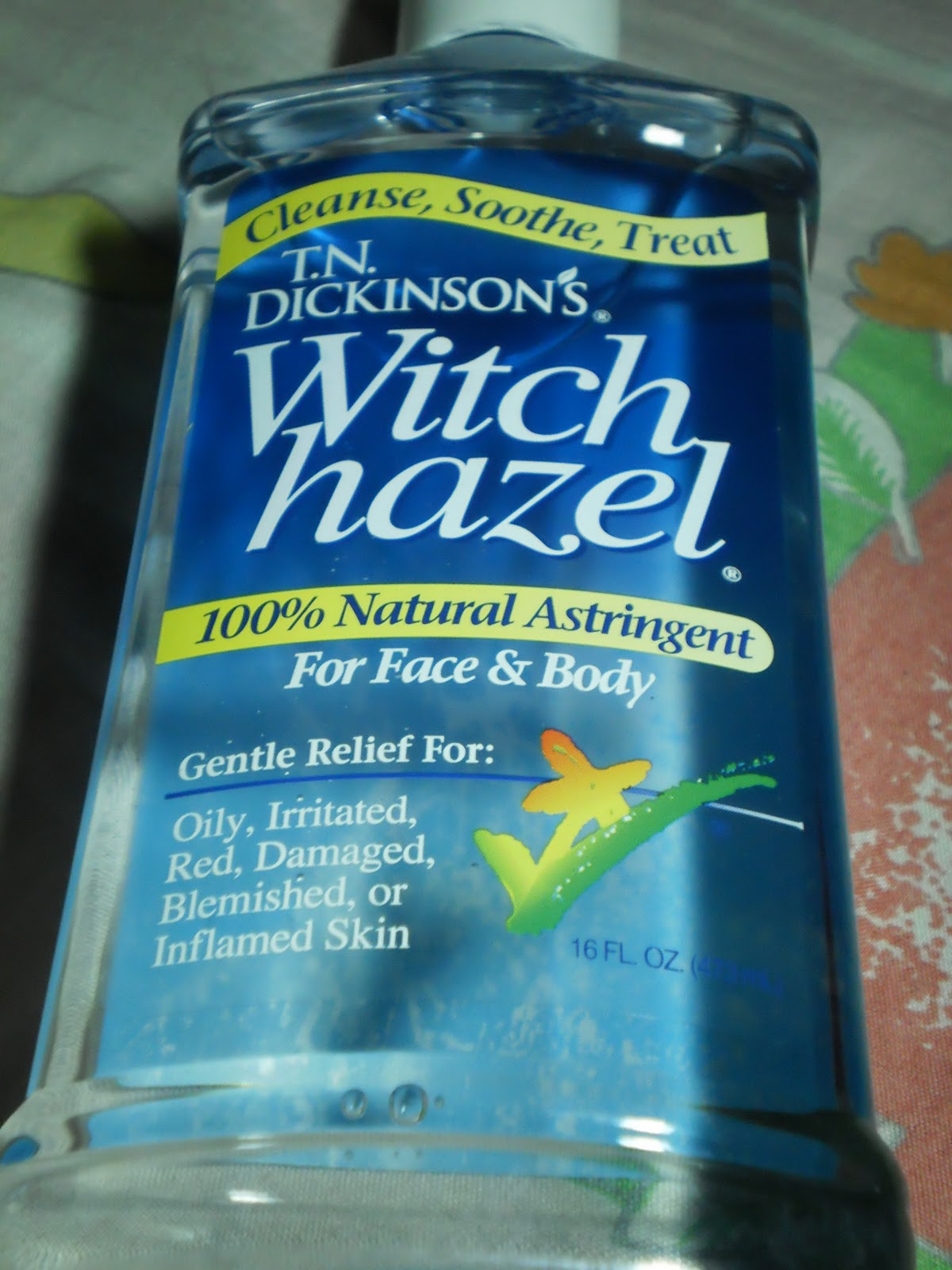 Hideous Skin T.N. Dickinson's WITCH HAZEL astringent REVIEW