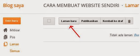 Cara Membuat Laman pada Blogger Cara Membuat Laman pada Blogger