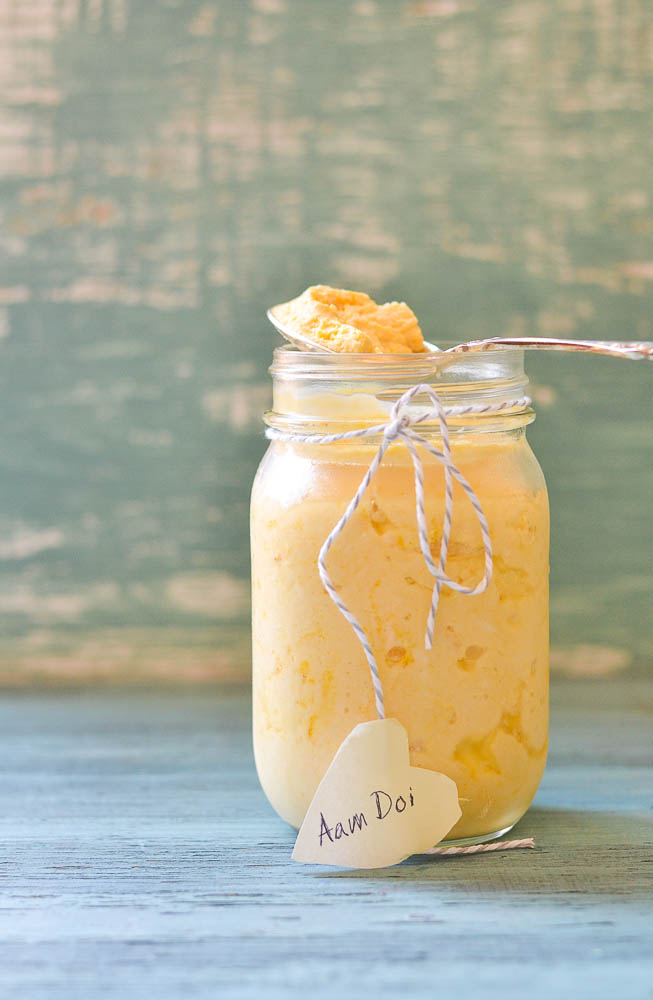 Mix and Stir Mango Flavored Yogurt